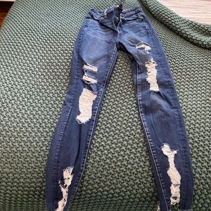 Distressed American Eagle Skinny Jeans